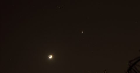 Astronomietag mit Mond, Venus und Plejaden am 28.3.2020